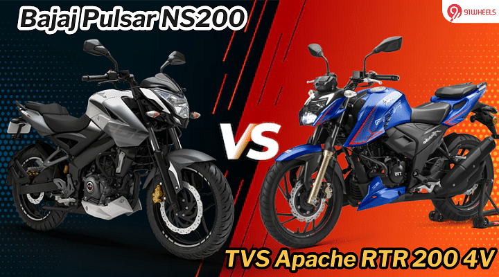 Bajaj Pulsar NS200 Vs TVS Apache RTR 200 4V Detailed Comparison - Who Wins?