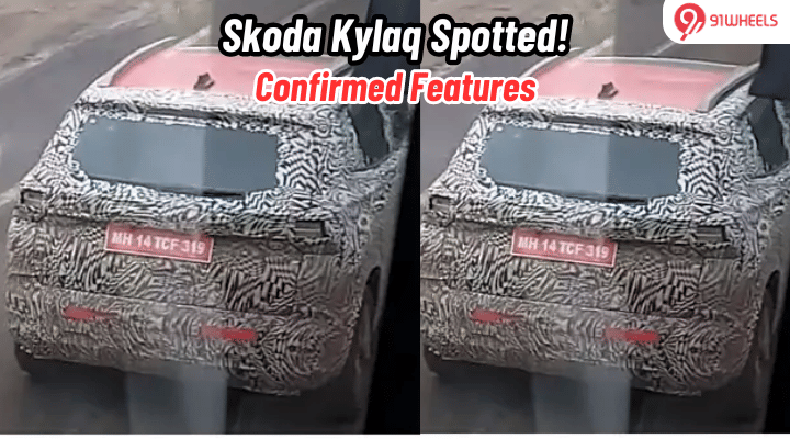 Skoda Kylaq Again Spotted on Test: Check out the Confirmed Features Skoda Kylaq Again Spotted on Test: Check out the Confirmed Features
