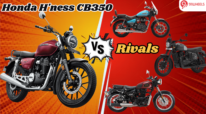 Honda H'ness CB350 Vs Rivals: Detailed Comparison – Does It Come Out On Top?