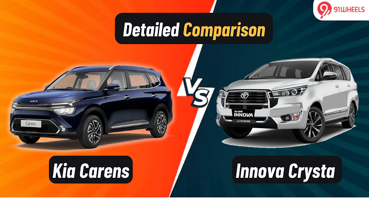 Toyota Innova Crysta Vs Kia Carens: Detailed Comparison Here