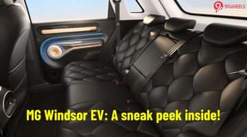 MG Windsor EV Teased: A Sneak Peek At The Interiors!