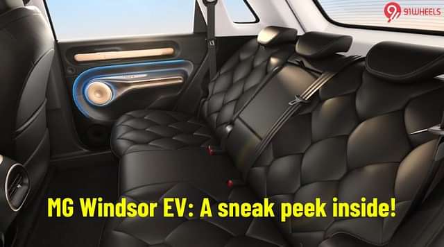 MG Windsor EV Teased: A Sneak Peek At The Interiors!