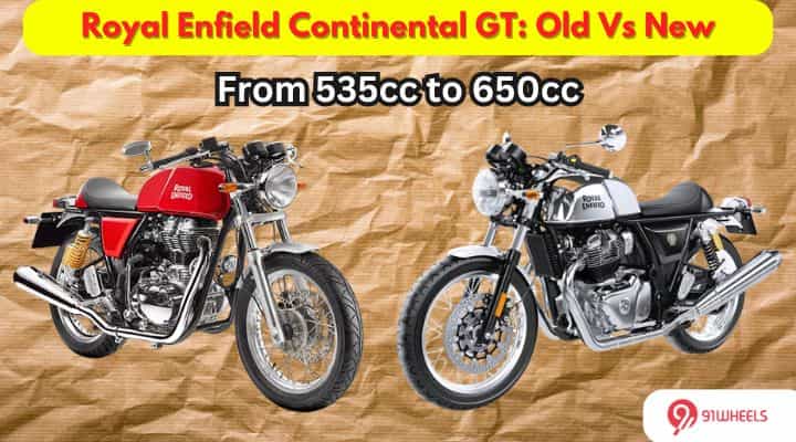 Royal Enfield Continental GT: Old Vs New Royal Enfield Continental GT: Old Vs New