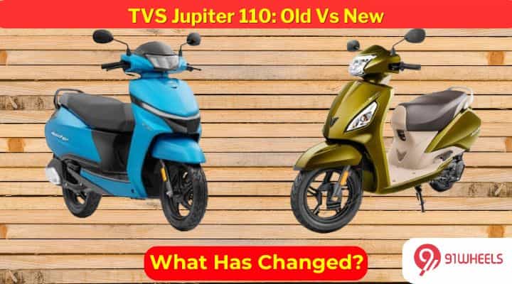 TVS Jupiter 110: Old Vs New TVS Jupiter 110: Old Vs New