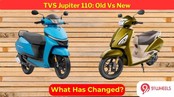 TVS Jupiter 110: Old Vs New TVS Jupiter 110: Old Vs New