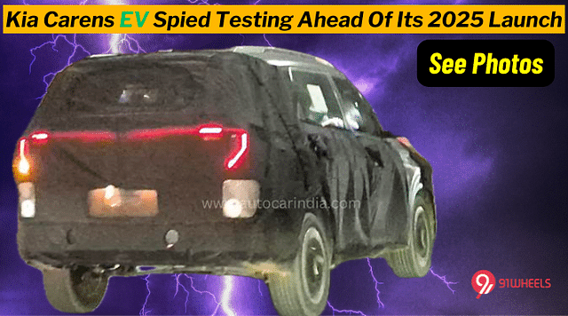 Kia Carens EV Spied Testing Ahead Of Its 2025 Launch - See Photos