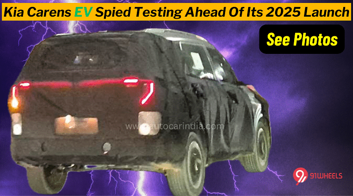 Kia Carens EV Spied Testing Ahead Of Its 2025 Launch - See Photos