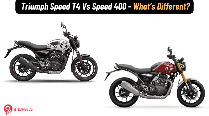 Triumph Speed T4 Vs Speed 400 - What's Different? Triumph Speed T4 Vs Speed 400 - What's Different?
