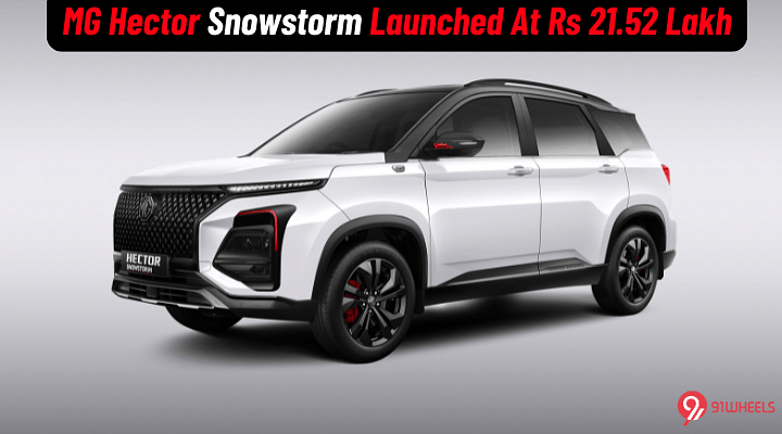 2024 MG Hector Snowstorm Edition Launched At Rs 21.52 Lakh - What's Different?