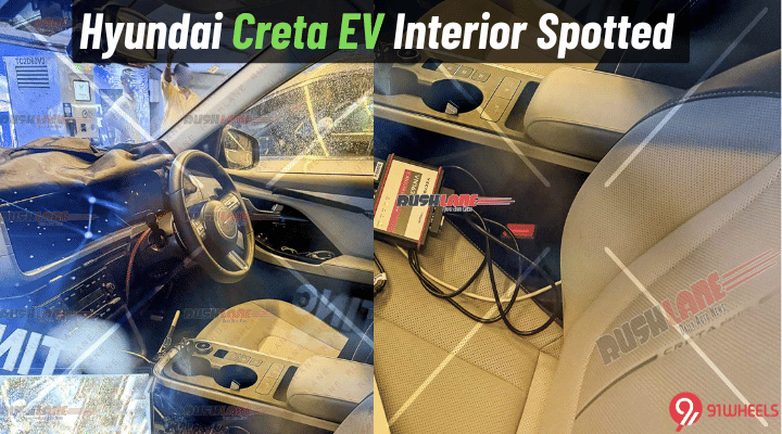 Hyundai Creta EV Interior Spotted - To Get A New Three-Spoke Steering Hyundai Creta EV Interior Spotted - To Get A New Three-Spoke Steering