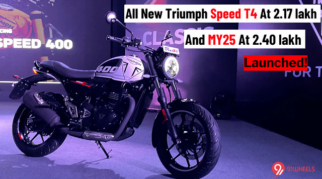 All New Triumph Speed T4 At 2.17 lakh And MY25 At 2.40 lakh - Launched