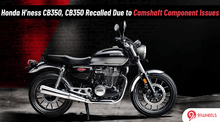 Honda H'ness CB350 and CB350 Recalled Due to This Issue: Details Inside