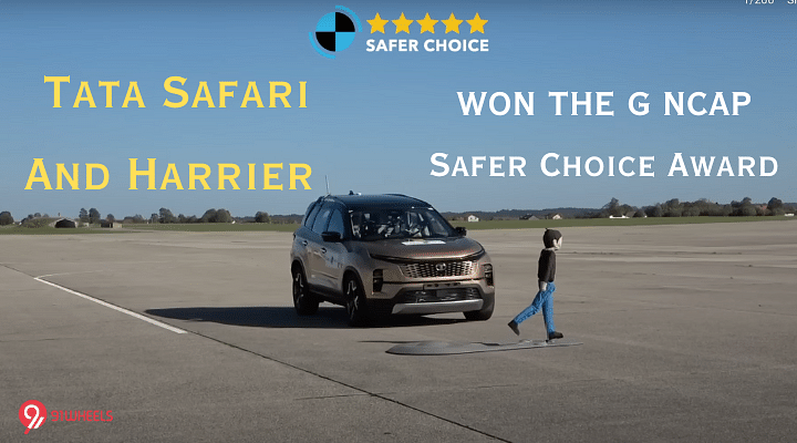 Tata Safari And Harrier Won The G NCAP Safer Choice Award