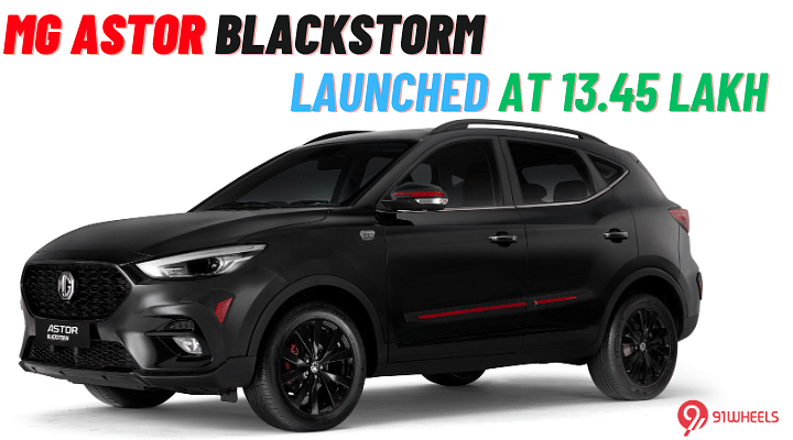 MG Astor BLACKSTORM Launched At Rs 13.45 Lakh - Check Photos