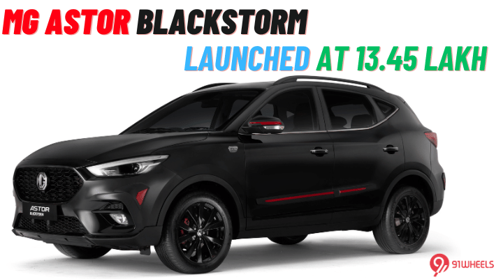 MG Astor BLACKSTORM Launched At Rs 13.45 Lakh - Check Photos MG Astor BLACKSTORM Launched At Rs 13.45 Lakh - Check Photos
