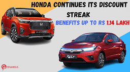 Honda Continues Its Discount Streak - Benefits Up To Rs 1.14 Lakh