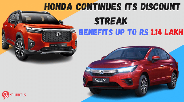 Honda Continues Its Discount Streak - Benefits Up To Rs 1.14 Lakh