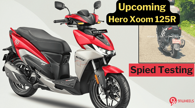 Upcoming Hero Xoom 125R Spied Testing In Rajasthan