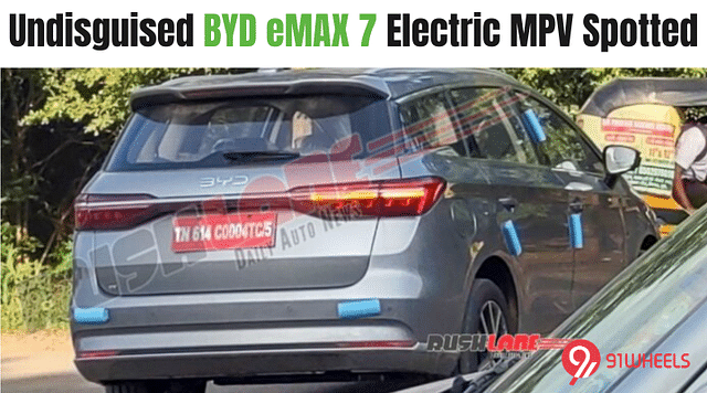 Undisguised BYD eMAX 7 Electric MPV Spotted: Launch Soon