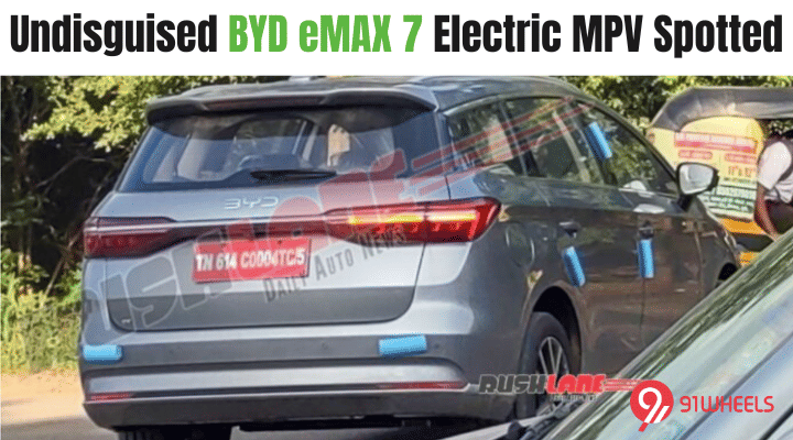Undisguised BYD eMAX 7 Electric MPV Spotted: Launch Soon