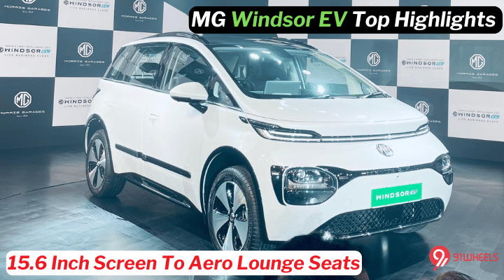 MG Windsor EV Top Highlights: 15.6 Inch Screen To Aero Lounge Seats MG Windsor EV Top Highlights: 15.6 Inch Screen To Aero Lounge Seats