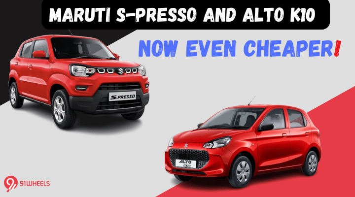 Maruti S-Presso And Alto K10: Now Even Cheaper! New Prices Out Maruti S-Presso And Alto K10: Now Even Cheaper! New Prices Out