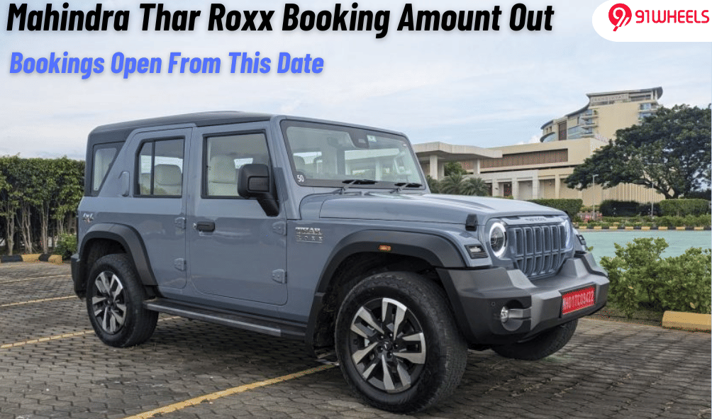 Mahindra Thar Roxx Booking Token Set At Rs. 21k; Opens Oct 3 Mahindra Thar Roxx Booking Token Set At Rs. 21k; Opens Oct 3