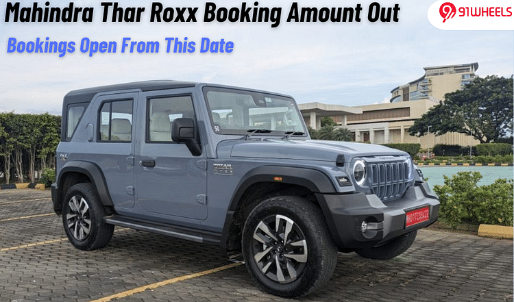 Mahindra Thar Roxx Booking Token Set At Rs. 21k; Opens Oct 3