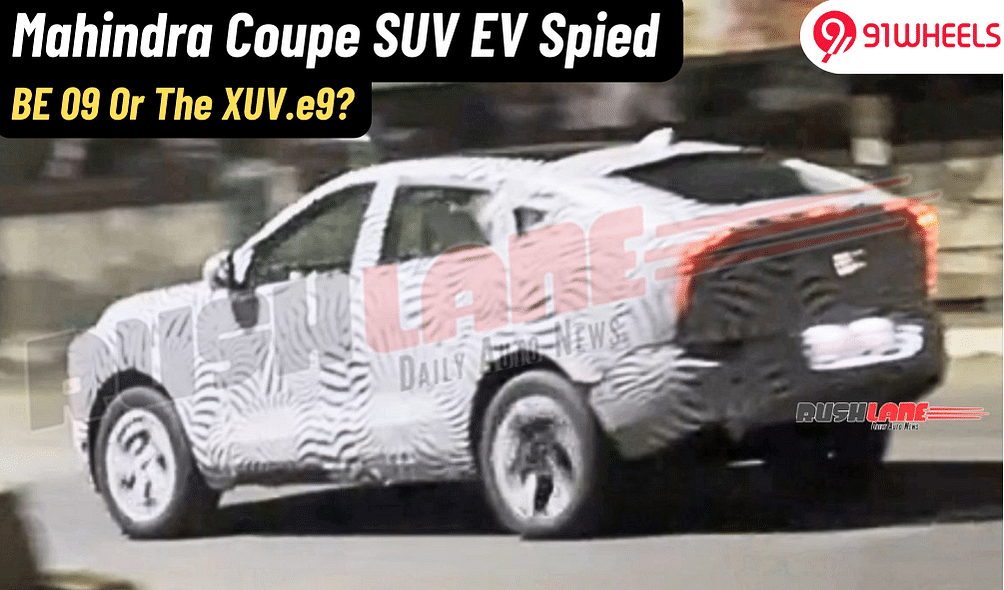 Mahindra Coupe SUV EV Spied: XUV e9 Or BE.09 Spy Shot Debut?