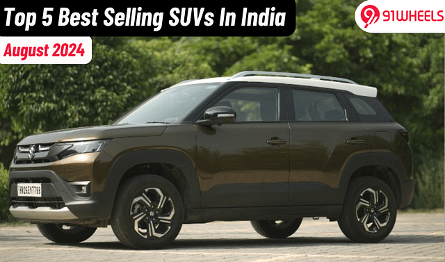 Top 5 Best Selling SUVs In India In Aug '24 - Maruti Brezza To Fronx