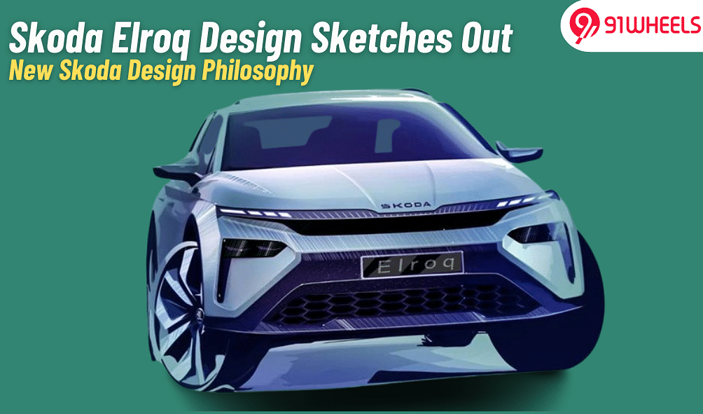 Skoda Elroq Design Sketches Reveals Skoda's New Design Philosophy