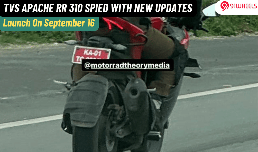 TVS Apache RR 310 Spied With New Updates: Launch On September 16 TVS Apache RR 310 Spied With New Updates: Launch On September 16