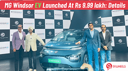 MG Windsor EV Launched At Rs 9.99 Lakh: Details