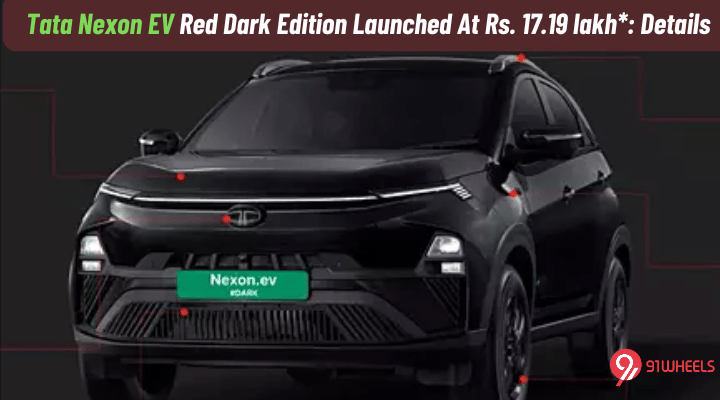 Tata Nexon EV Red Dark Edition Launched At Rs. 17.19 lakh: All Details Here Tata Nexon EV Red Dark Edition Launched At Rs. 17.19 lakh: All Details Here