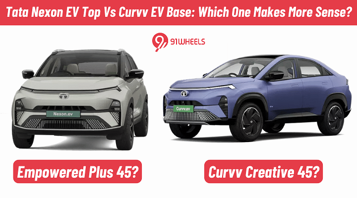 Tata Nexon EV Empowered Plus 45 Vs Tata Curvv Creative 45 - Which One Makes More Sense?