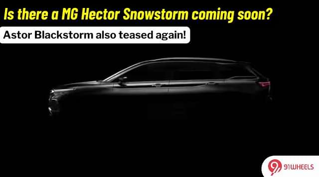 Is there a MG Hector Snowstorm Coming Soon?