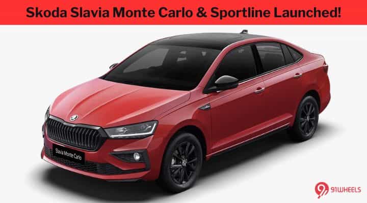 Skoda Slavia Monte Carlo and Sportline Trims Launched! Skoda Slavia Monte Carlo and Sportline Trims Launched!
