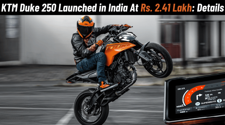 2024 KTM 250 Duke Launched At Rs. 2.41 Lakh: What's New? 2024 KTM 250 Duke Launched At Rs. 2.41 Lakh: What's New?