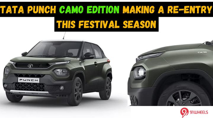 Tata Punch Camo Edition Making A Re-Entry This Festival Season