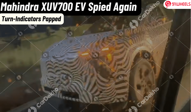 Mahindra XUV700 EV Coupe aka XUV.e9 Dynamic Turn Indicators Spied