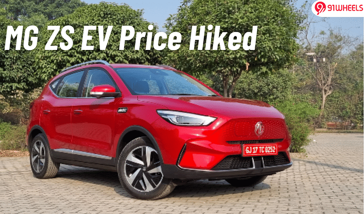 MG ZS EV Prices Hike By Up To Rs. 32,000 For Select Models: Details