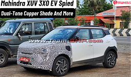 Mahindra XUV 3XO EV Spied With Copper Dual-Tone Accents & More