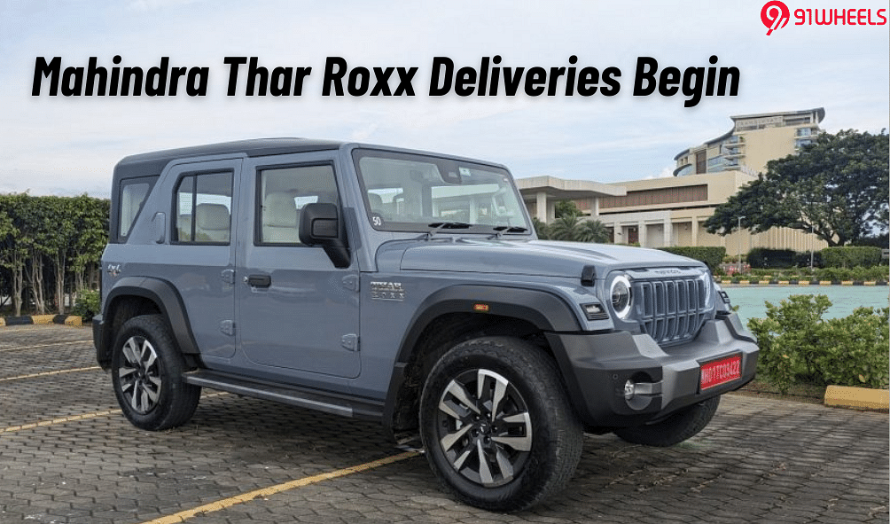 Mahindra Thar Roxx Deliveries Begin After Its Massive Booking Spree