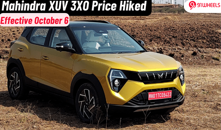 Mahindra XUV 3XO Price Hiked By Rs. 30k; Effective From October 6