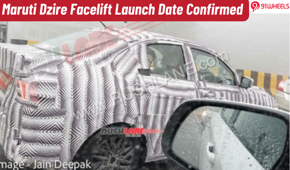 Maruti Dzire Facelift Launch Date Confirmed For November 11 Maruti Dzire Facelift Launch Date Confirmed For November 11