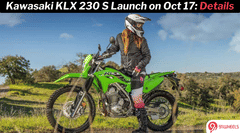 Kawasaki KLX 230 S Launch Scheduled for October 17: Deets Inside Kawasaki KLX 230 S Launch Scheduled for October 17: Deets Inside