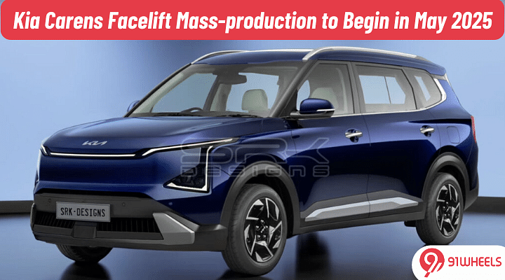 Kia Carens Facelift to Enter Mass Production Stage in May 2025: Check Details