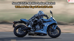 Suzuki GSX-8R Launched In India, Priced At Rs 9.25 Lakh - Details Here! Suzuki GSX-8R Launched In India, Priced At Rs 9.25 Lakh - Details Here!