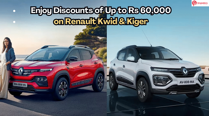 Renault Kwid & Kiger Available With Discounts Of Up To Rs 60,000