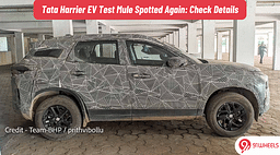 Tata Harrier EV Test Mule Spotted: Fresh Details Out